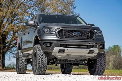 Rough Country LED Light Bumper Mount 6" Black Slimline Pair for Ford Ranger 2019-2022 - 70829