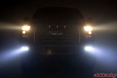 Rough Country LED Fog Light Kit SAE Fog Light Ford F-150 2WD 4WD 2015-2017 - 70831