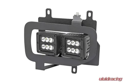 Rough Country LED Fog Light Kit Black Series w/Flood Beam Ford F-150 2WD 4WD 2015-2017 - 70833