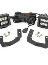Rough Country LED Ditch Light Kit Black Series Spot Beam for Chevy Silverado 1500 2019-2022                                     - 70841 - Image 6