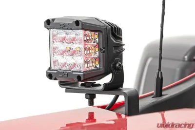 Rough Country LED Ditch Light Kit Black Series for 2019-2022 Chevy Silverado 1500 2WD 4WD - 70842