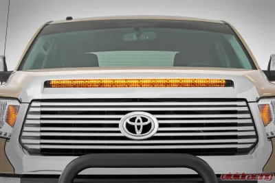 Rough Country LED Light Hood Bulge 40" White | Amber Strip Toyota Tundra 2WD 4WD 2014-2021 - 70847
