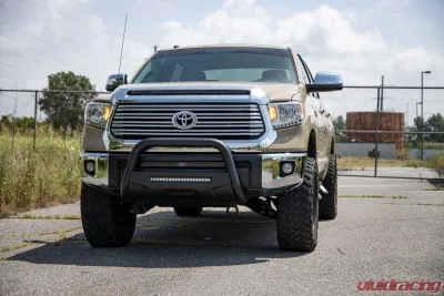 Rough Country LED Light Hood Bulge 40" White | Amber Strip Toyota Tundra 2WD 4WD 2014-2021 - 70847
