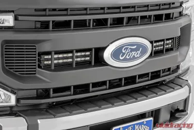 Rough Country LED Light Kit Grille Mount 10" Black Ford F-250 Super Duty 2WD 4WD 2020-2021 - 70898
