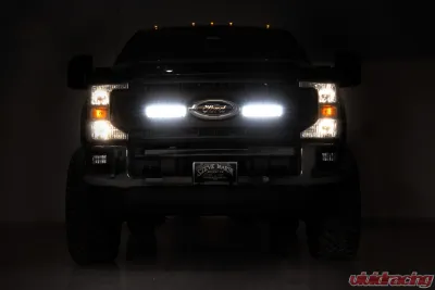 Rough Country LED Light Kit Grille Mount 10" Black Ford F-250 Super Duty 2WD 4WD 2020-2021 - 70898