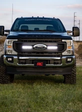 Rough Country LED Light Kit Grille Mount 10" Black Ford F-250 Super Duty 2WD 4WD 2020-2021                                     - 70898 - Image 4