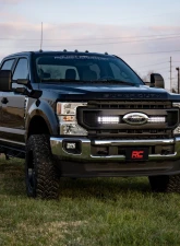 Rough Country LED Light Kit Grille Mount 10" Black Ford F-250 Super Duty 2WD 4WD 2020-2021                                     - 70898 - Image 5