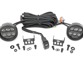Rough Country Black Series Round LED Light Pair