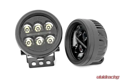 Rough Country Black Series Round LED Light Pair - 70900