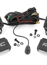 Rough Country 2 Inch Black Series LED Light Pods Spot Amber Square                                     - 70903A - Image 6