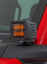 Rough Country 2 Inch Black Series LED Light Pods Spot Amber Square                                     - 70903A - Image 3
