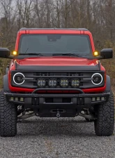 Rough Country 2 Inch Black Series LED Light Pods Spot Amber Square                                     - 70903A - Image 5
