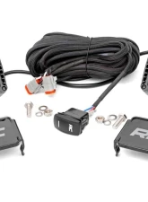 Rough Country 2 Inch Black Series LED Light Pods Spot Square Cool White DRL                                     - 70903BLKDRL - Image 6