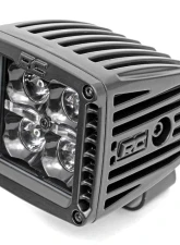 Rough Country 2 Inch Black Series LED Light Pods Spot Square Cool White DRL                                     - 70903BLKDRL - Image 2