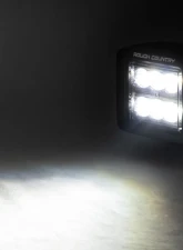 Rough Country 2 Inch Black Series LED Light Pods Spot Square                                     - 70903BL - Image 5