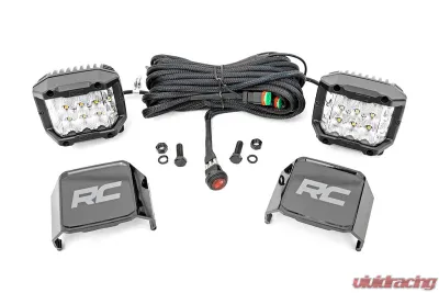 Rough Country 3" Wide Angle OSRAM LED Lights - Pair - 70904