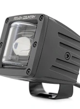 Rough Country 2 Inch Black Series LED Light Pods SAE Fog Yellow                                     - 70907A - Image 2