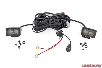 Rough Country 3x1.75" Black Series LED Slim Aux - 70910