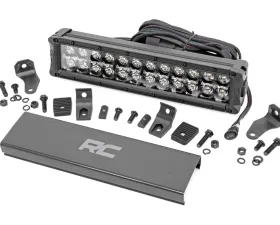 Rough Country 12 Inch Black Series LED Light Bar Dual Row White DRL