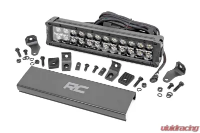 Rough Country 12 Inch Black Series LED Light Bar Dual Row White DRL - 70912BD