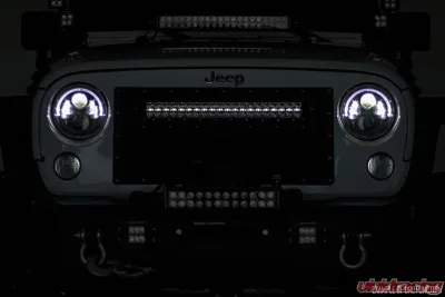 Rough Country 12 Inch Black Series LED Light Bar Dual Row White DRL - 70912BD