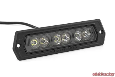 Rough Country 6 Inch Black Series LED Lights Flush Mount Pair - 70916BL