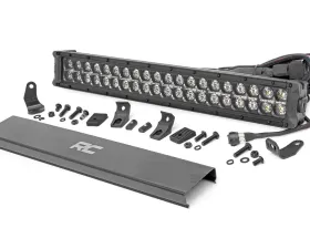 Rough Country 20 Inch Black Series LED Light Bar Dual Row Amber DRL
