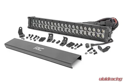 Rough Country 20 Inch Black Series LED Light Bar Dual Row Amber DRL - 70920BDA