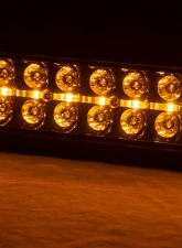 Rough Country 20 Inch Black Series LED Light Bar Dual Row Amber DRL                                     - 70920BDA - Image 2