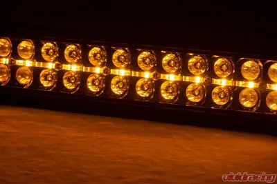 Rough Country 20 Inch Black Series LED Light Bar Dual Row Amber DRL - 70920BDA