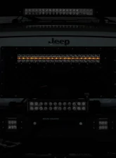 Rough Country 20 Inch Black Series LED Light Bar Dual Row Amber DRL                                     - 70920BDA - Image 3