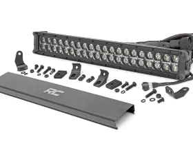 Rough Country 20 Inch Black Series LED Light Bar Dual Row Cool White DRL