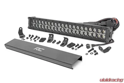 Rough Country 20 Inch Black Series LED Light Bar Dual Row Cool White DRL - 70920BD