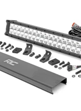 Rough Country 20 Inch Chrome Series LED Light Bar Dual Row Amber DRL                                     - 70920DA - Image 6