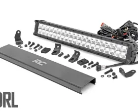 Rough Country 20 Inch Chrome Series LED Light Bar Dual Row Cool White DRL