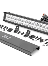 Rough Country 20 Inch Chrome Series LED Light Bar Dual Row Cool White DRL                                     - 70920D - Image 6