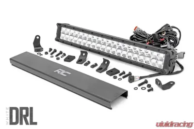 Rough Country 20 Inch Chrome Series LED Light Bar Dual Row Cool White DRL - 70920D