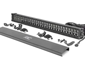 Rough Country 30 Inch Black Series LED Light Bar Dual Row Cool White DRL