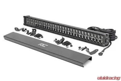 Rough Country 30 Inch Black Series LED Light Bar Dual Row Cool White DRL - 70930BD
