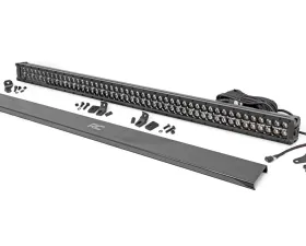 Rough Country 50 Inch Black Series LED Light Bar Dual Row Cool White DRL