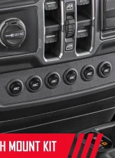 Rough Country MLC-6 Multi Light Control Lower Dash Mount Kit Jeep Wrangler JL Gladiator JT 2018-2020                                     - 70964 - Image 6