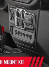 Rough Country MLC-6 Multi Light Control Lower Dash Mount Kit Jeep Wrangler JL Gladiator JT 2018-2020                                     - 70964 - Image 2