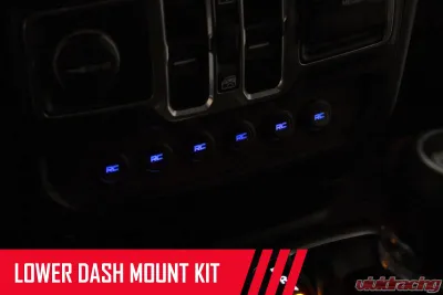 Rough Country MLC-6 Multi Light Control Lower Dash Mount Kit Jeep Wrangler JL Gladiator JT 2018-2020 - 70964