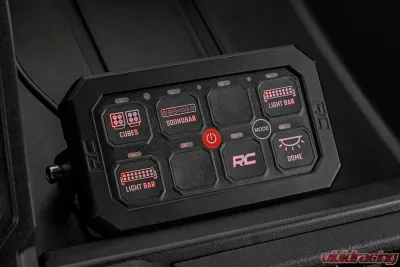 Rough Country 8 Gang Switch Panel RGB Backlit Buttons Multifunction Modes - 70970A