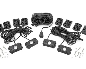 Rough Country Deluxe LED Rock Light Kit - 4 Pods