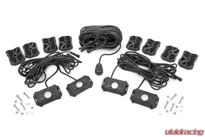 Rough Country Deluxe LED Rock Light Kit - 4 Pods - 70980