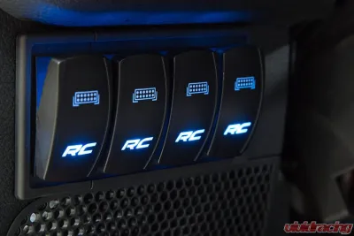 Rough Country Rocker Switch 2x1 with Blue Back Light for Standard Switch Bezel - 709SW