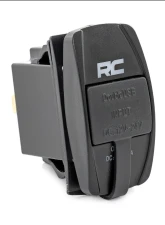 Rough Country USB Switch Insert 2x1 with Blue Backlight for Standard Rocker Housing                                     - 709USB - Image 2