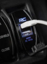 Rough Country USB Switch Insert 2x1 with Blue Backlight for Standard Rocker Housing                                     - 709USB - Image 5