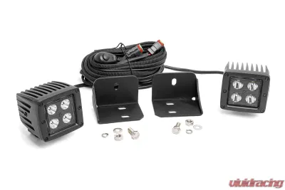 Rough Country LED Light 2in Black LED Cubes Can-Am 2016-2022 - 71011